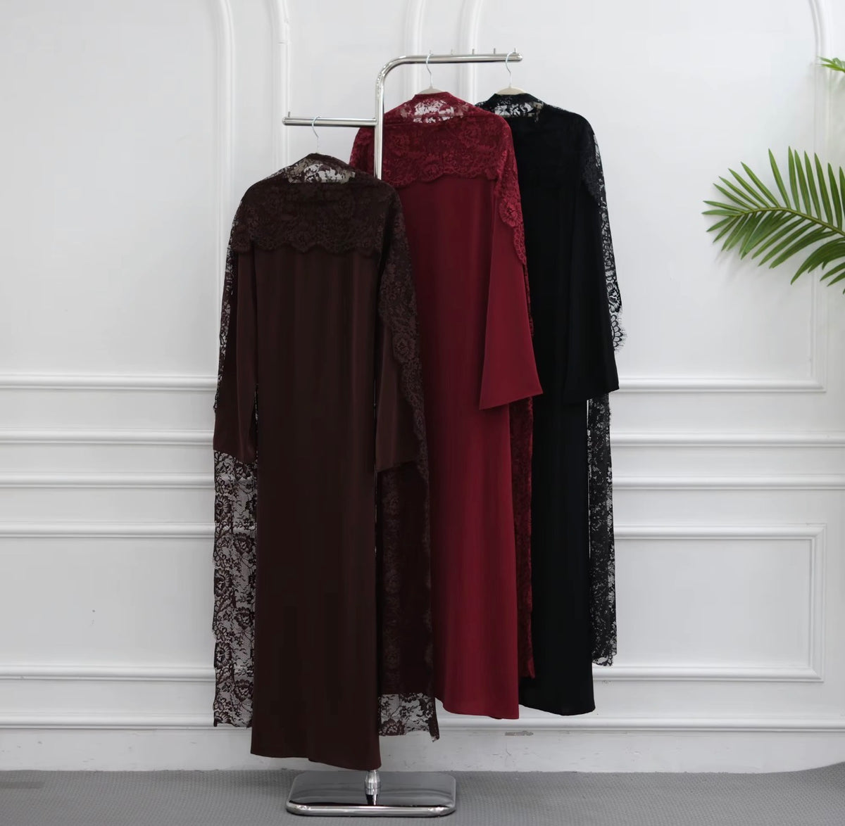 Dress with Lace Cape
