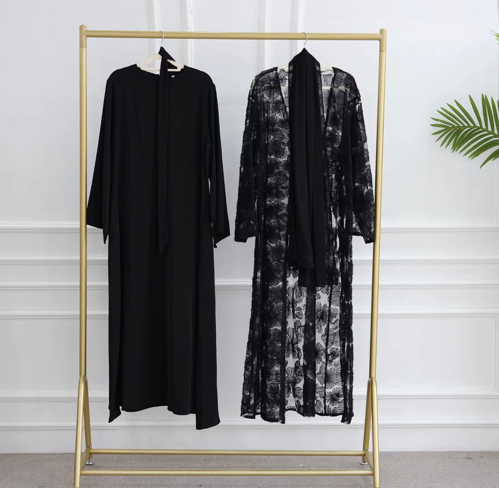 Luxury Floral Abaya