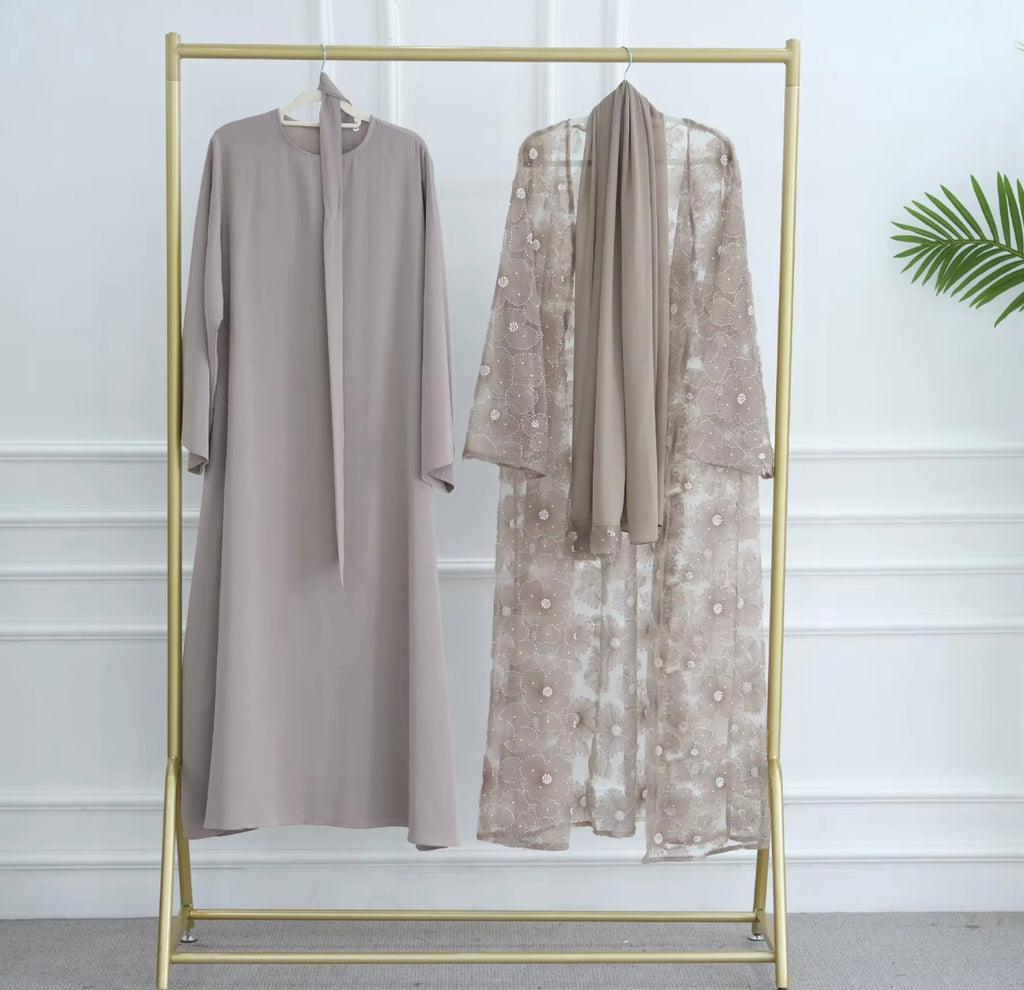 Luxury Floral Abaya