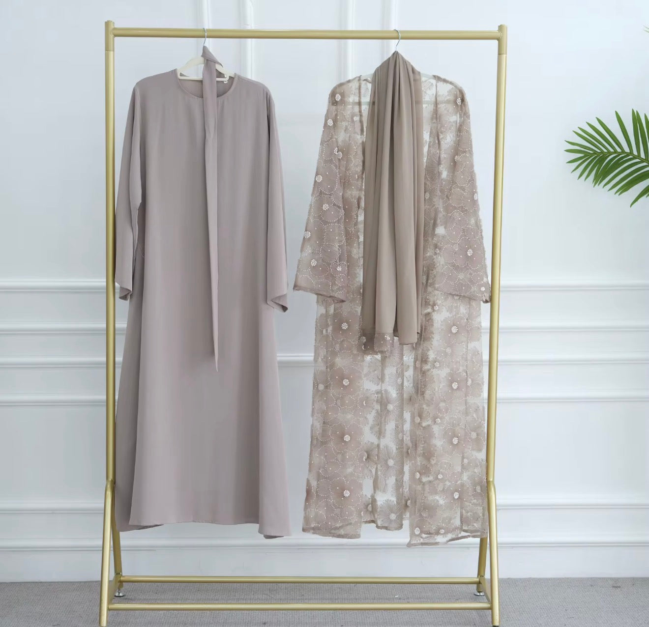 Luxury Floral Abaya