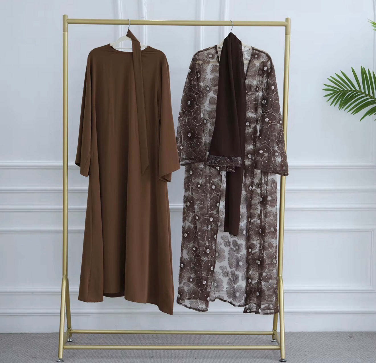 Luxury Floral Abaya